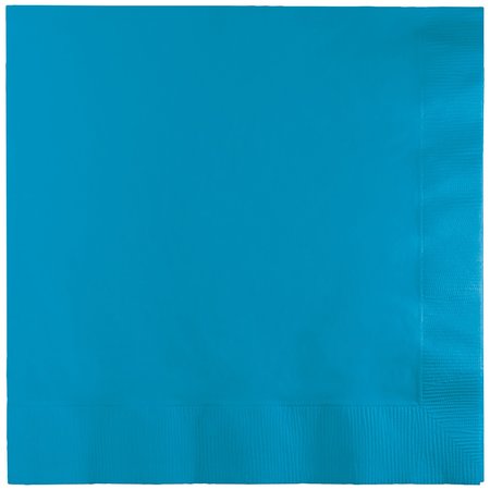 TOUCH OF COLOR Turquoise Blue Dinner Napkins 3 ply, 8.5"x8", 250PK 593131B
